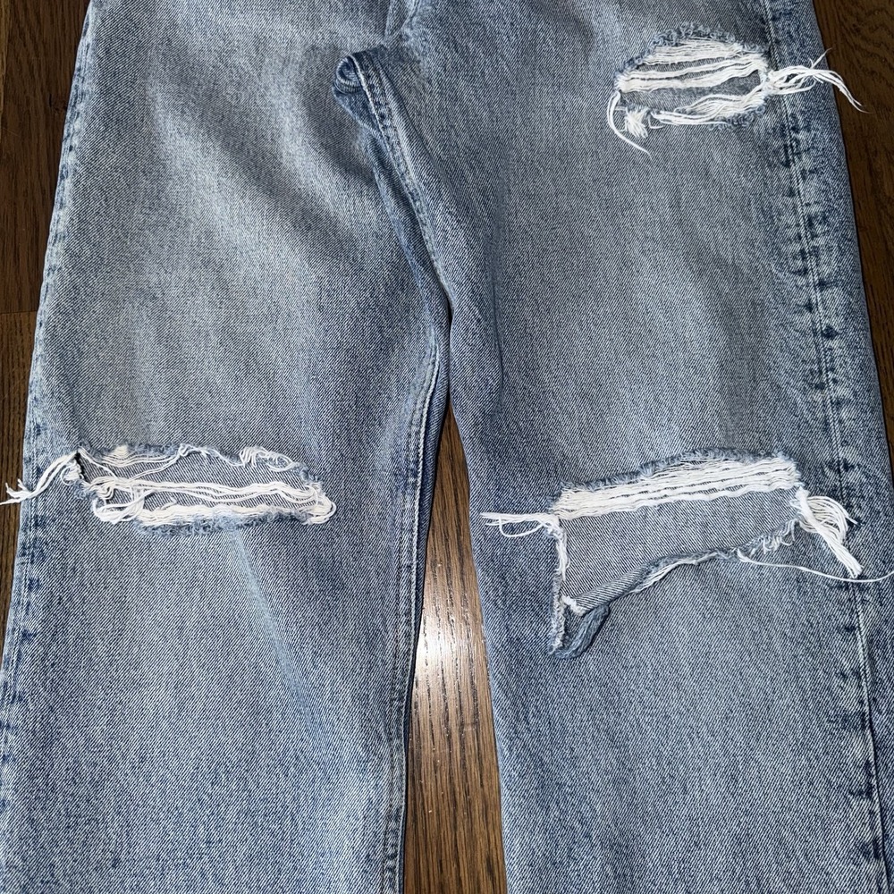 Agolde Women's 90's Jean Loose Fit Ripped Denim Size 26 - Picture 5 of 16